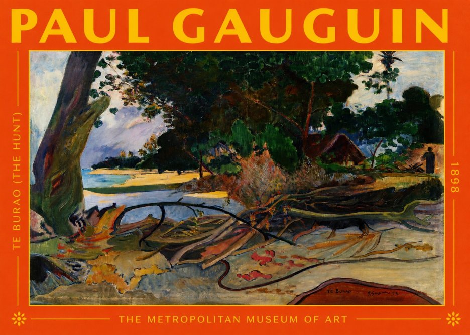 Paul Gauguin Te Burao (the Hunt) No2 - Póster
