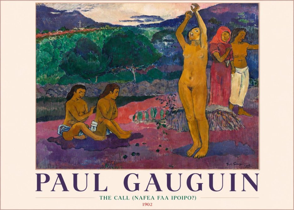 Paul Gauguin Tahitian Women on the Seashore No6 - Póster