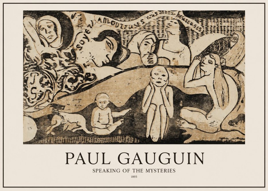 Paul Gauguin Speaking of the Mysteries No1 - Póster