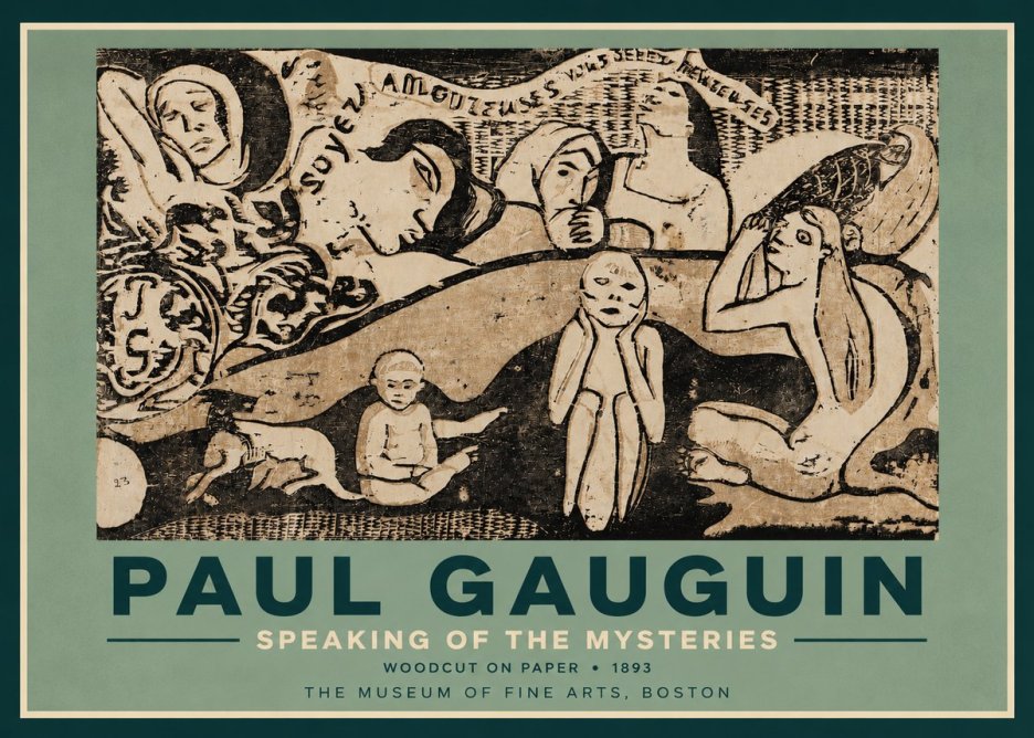 Paul Gauguin Speaking of the Mysteries No5 - Póster