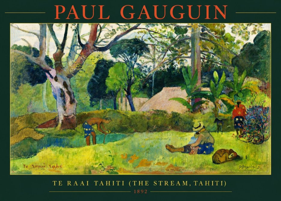 Paul Gauguin Te Ra'ai Rahi (the Great Pond) No3 - Póster