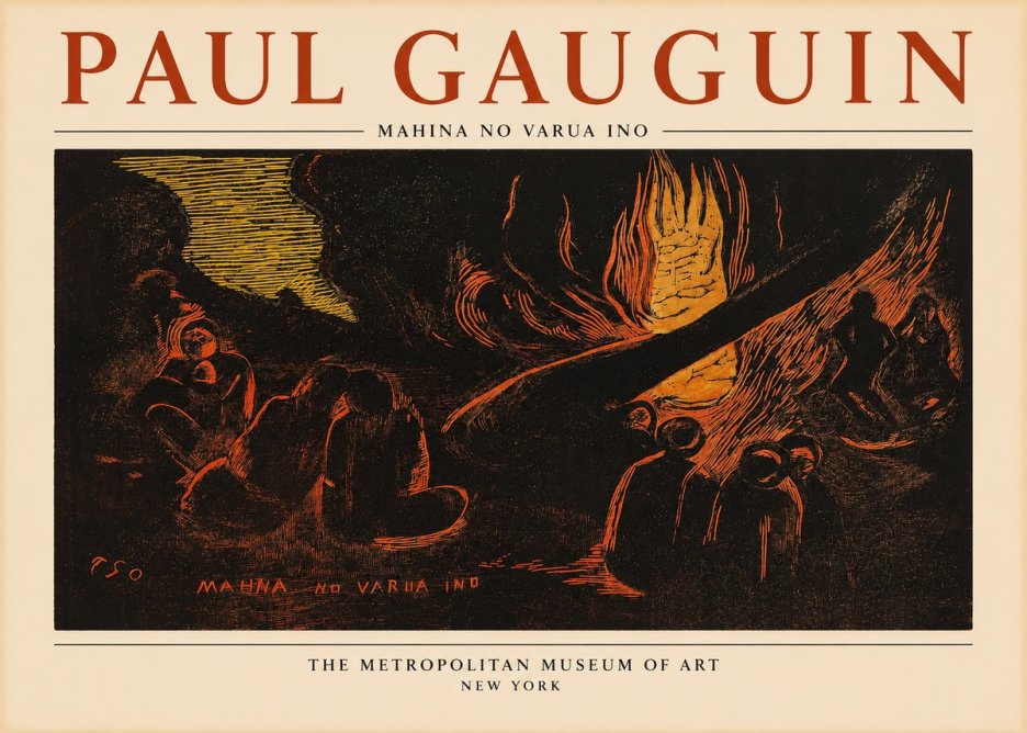 Paul Gauguin Mahina No Varua Ino No1 - Póster
