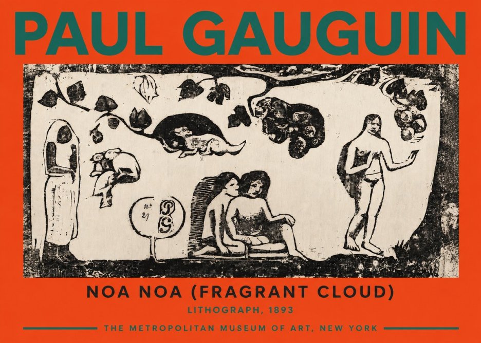 Paul Gauguin Noa Noa (Frieze of Life) No6 - Póster