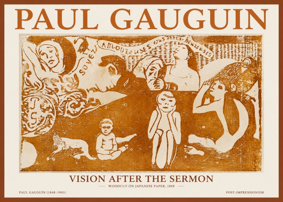 Paul Gauguin Amoureuses (Lovers) No2 - Póster