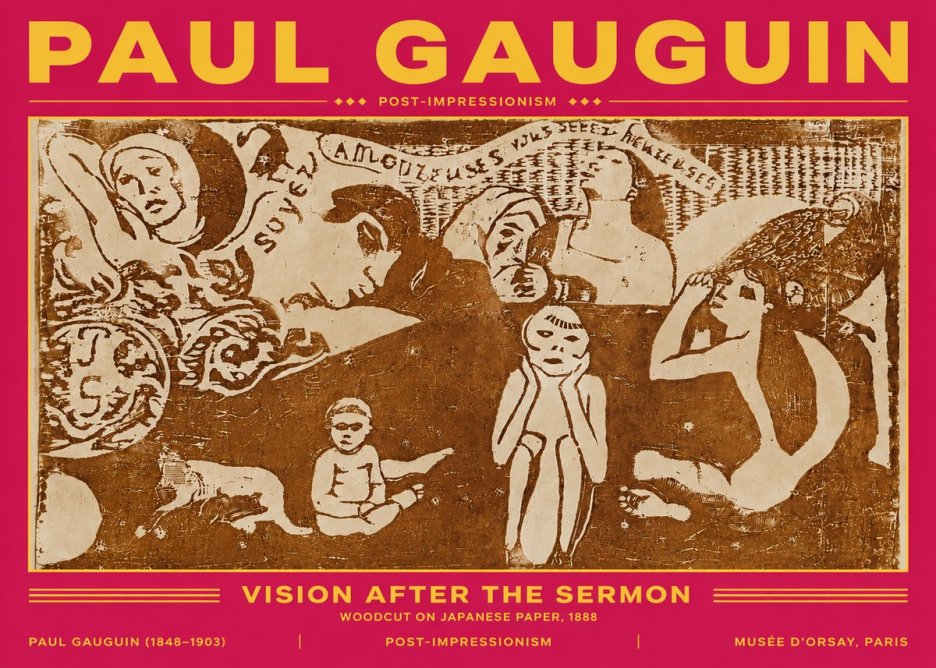 Paul Gauguin Amoureuses (Lovers) No5 - Póster