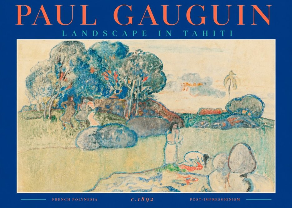 Paul Gauguin Landscape in Tahiti I No2 - Póster
