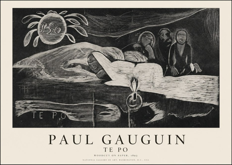 Paul Gauguin Te Po No1 - Póster