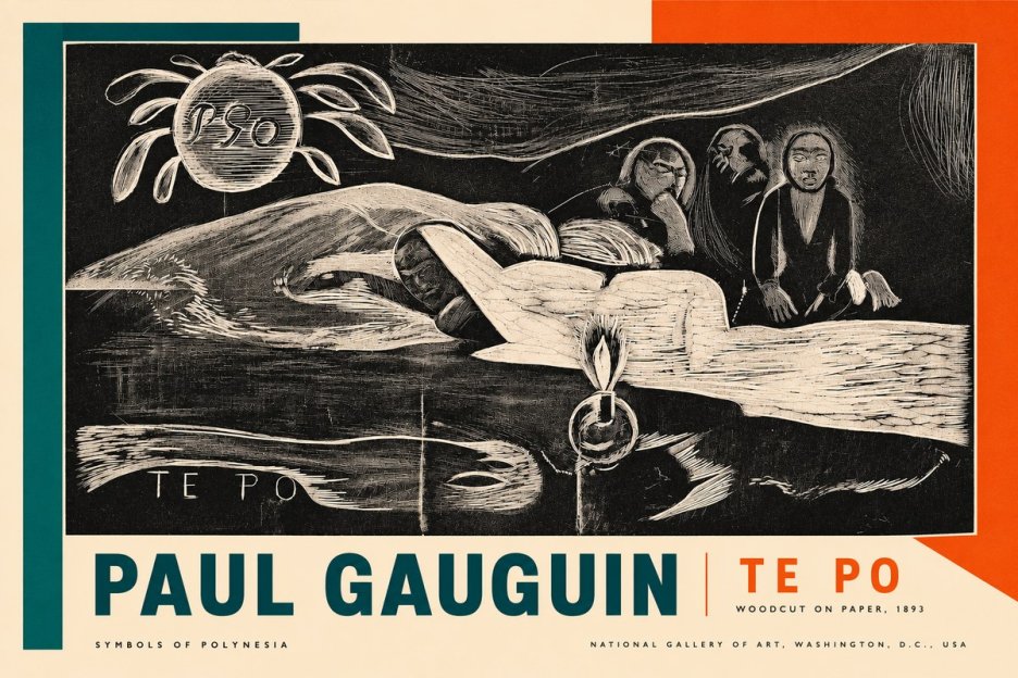 Paul Gauguin Te Po No2 - Póster