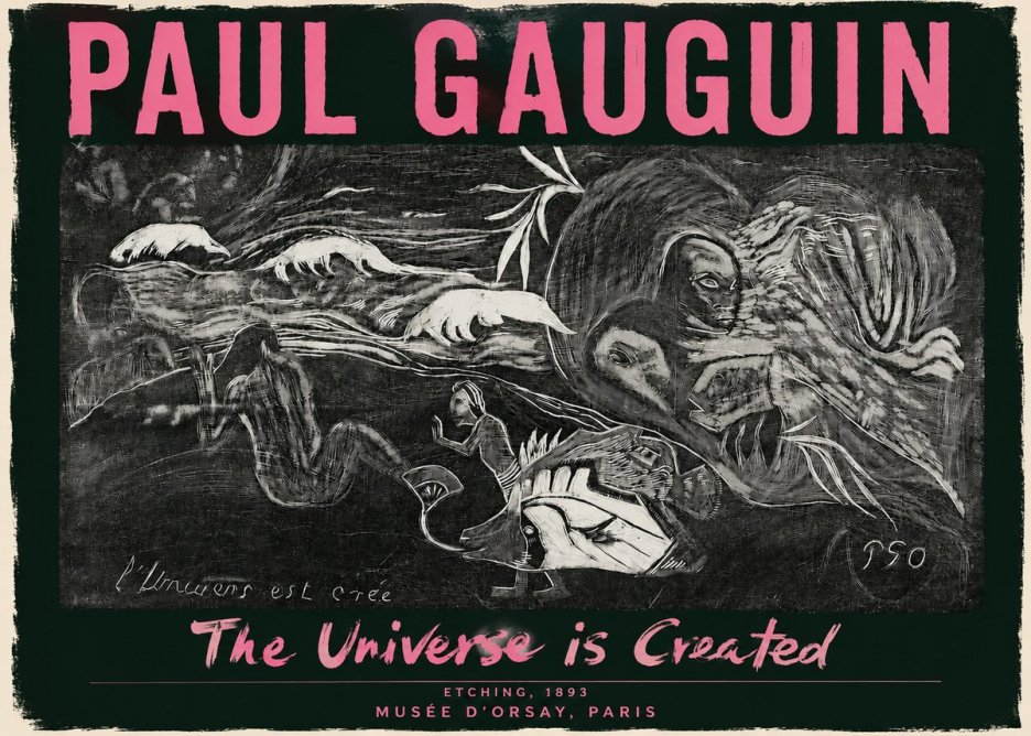 Paul Gauguin The Universe Is Created I No3 - Póster