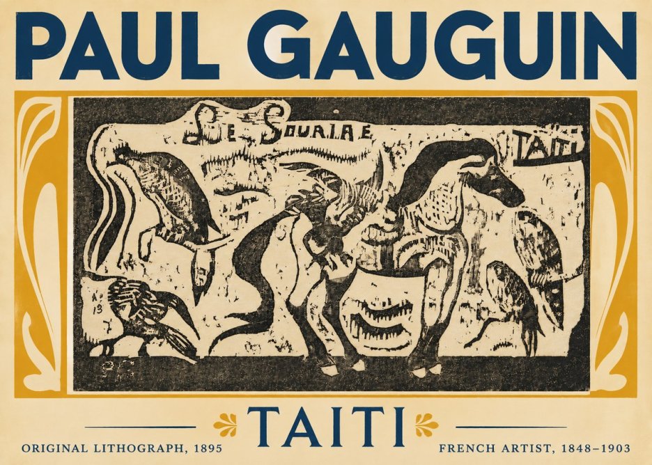 Paul Gauguin Taiti No5 - Póster