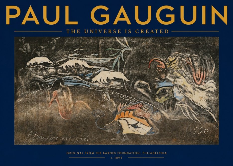Paul Gauguin The Universe Is Created II No2 - Póster
