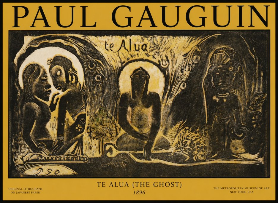 Paul Gauguin Te Alua (the Ghost) No1 - Póster