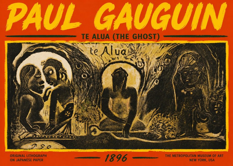 Paul Gauguin Te Alua (the Ghost) No5 - Póster