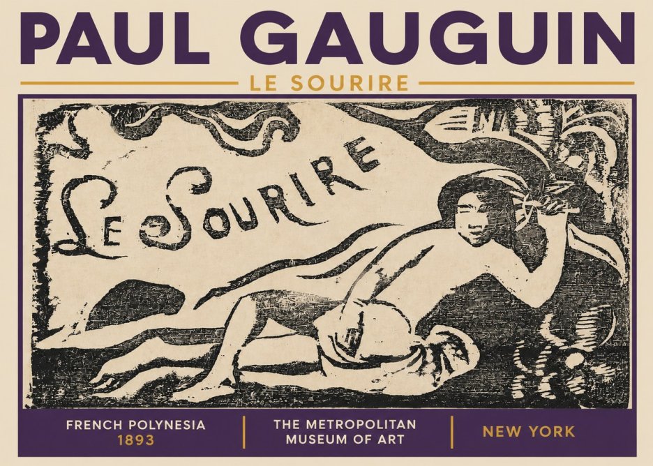 Paul Gauguin Le Sourire No3 - Póster