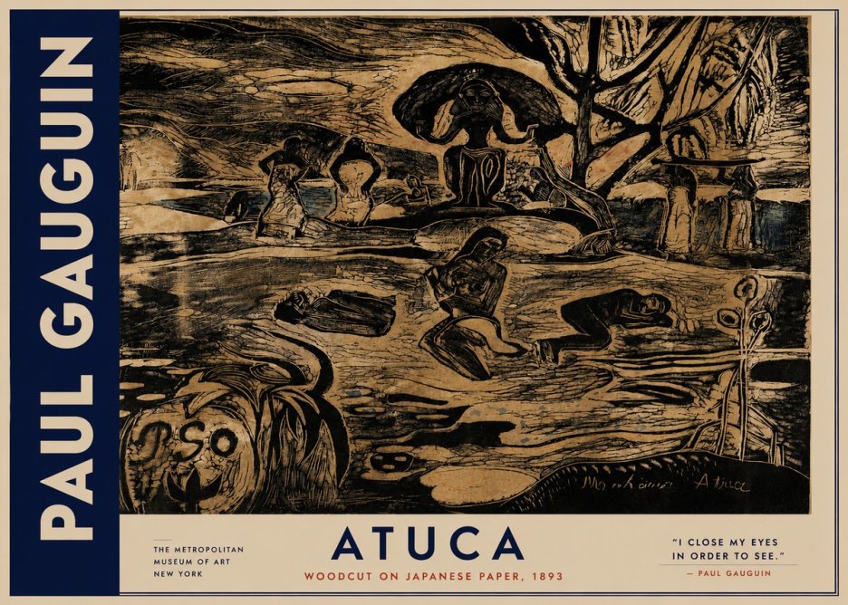 Paul Gauguin Atuca No3 - Póster