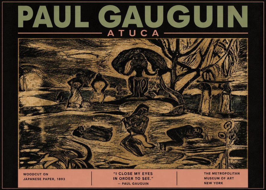 Paul Gauguin Atuca No5 - Póster
