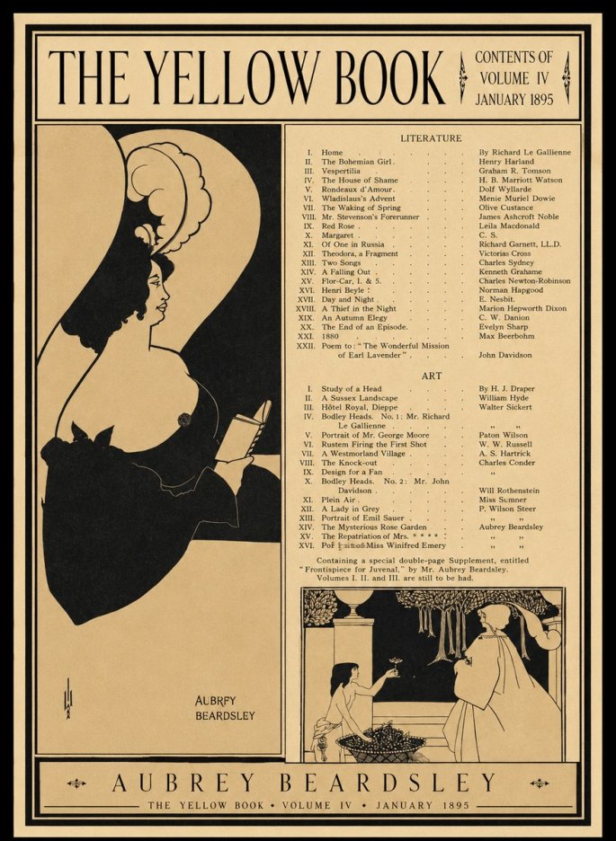 Aubrey Beardsley The Yellow Book II No1 - Póster