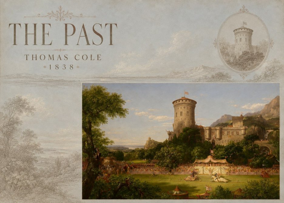 Thomas Cole The Past No4 - Póster