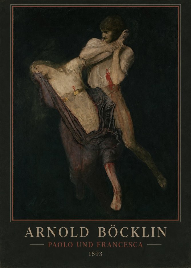 Arnold Böcklin Paolo Und Francesca No2 - Póster