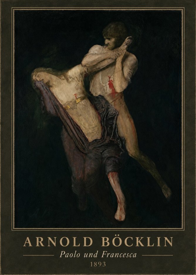 Arnold Böcklin Paolo Und Francesca No4 - Póster