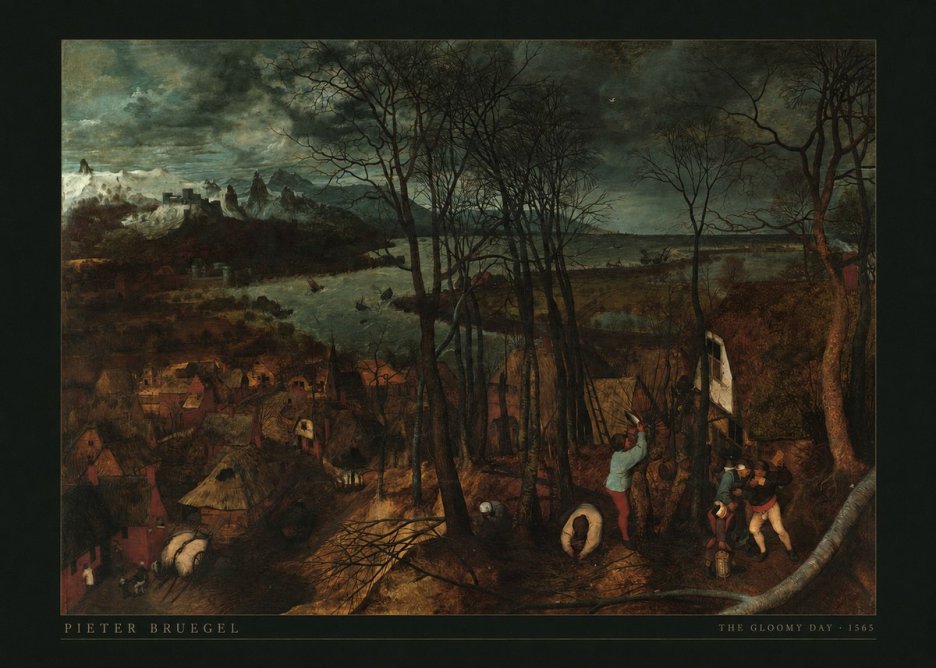 Pieter Bruegel The Gloomy Day No5 - Póster