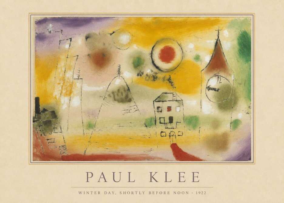Paul Klee Winter Day, Shortly Before Noon No4 - Póster
