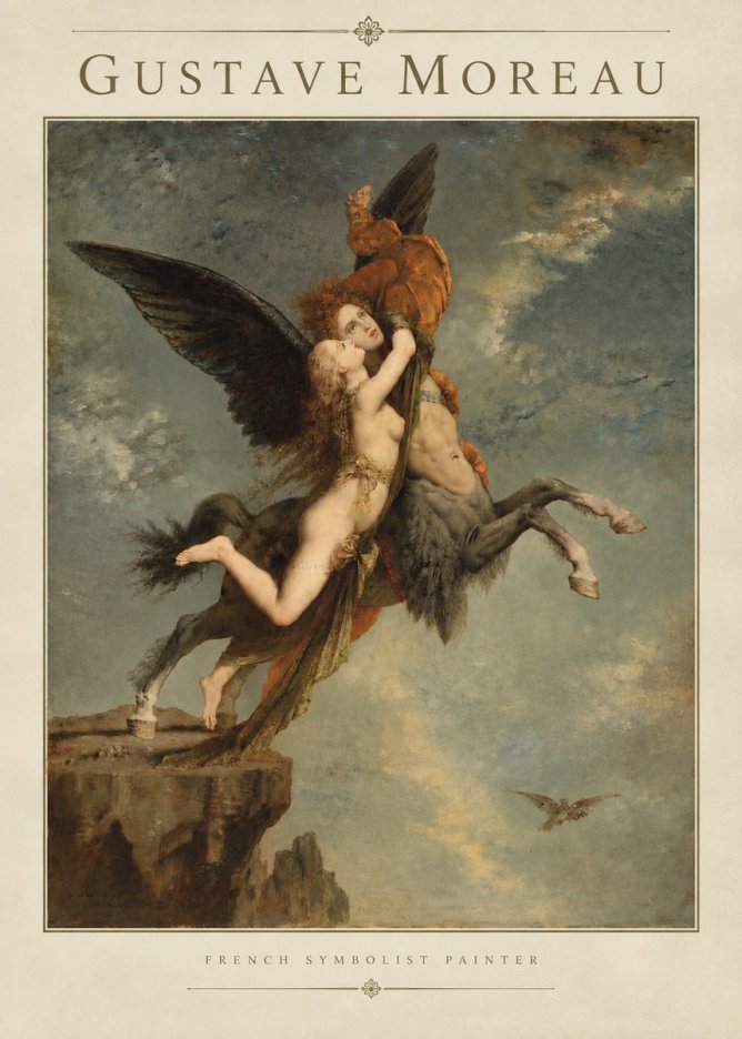 Gustave Moreau The Chimaera No3 - Póster
