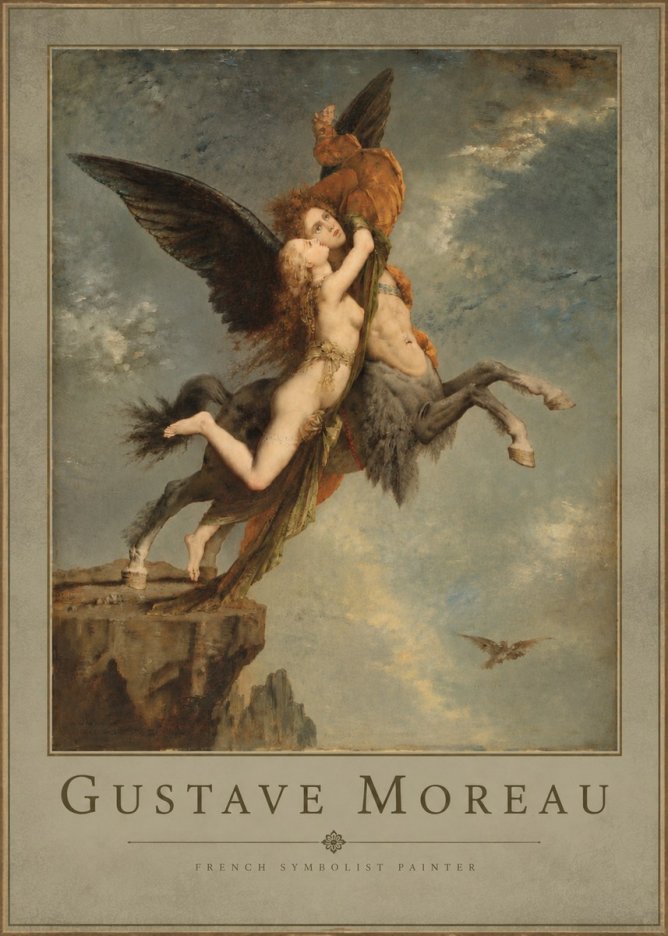 Gustave Moreau The Chimaera No4 - Póster