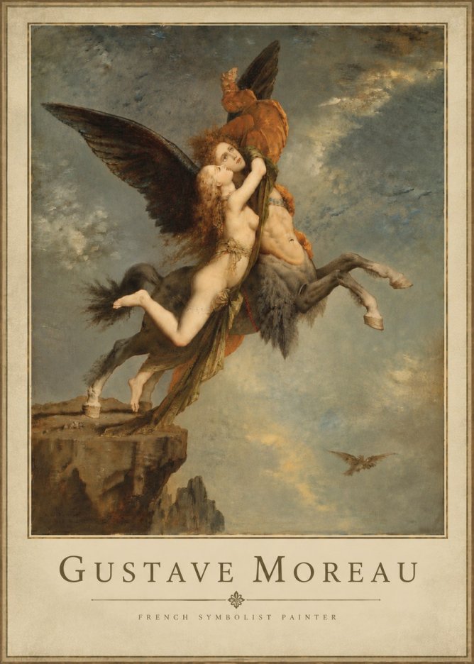Gustave Moreau The Chimaera No5 - Póster