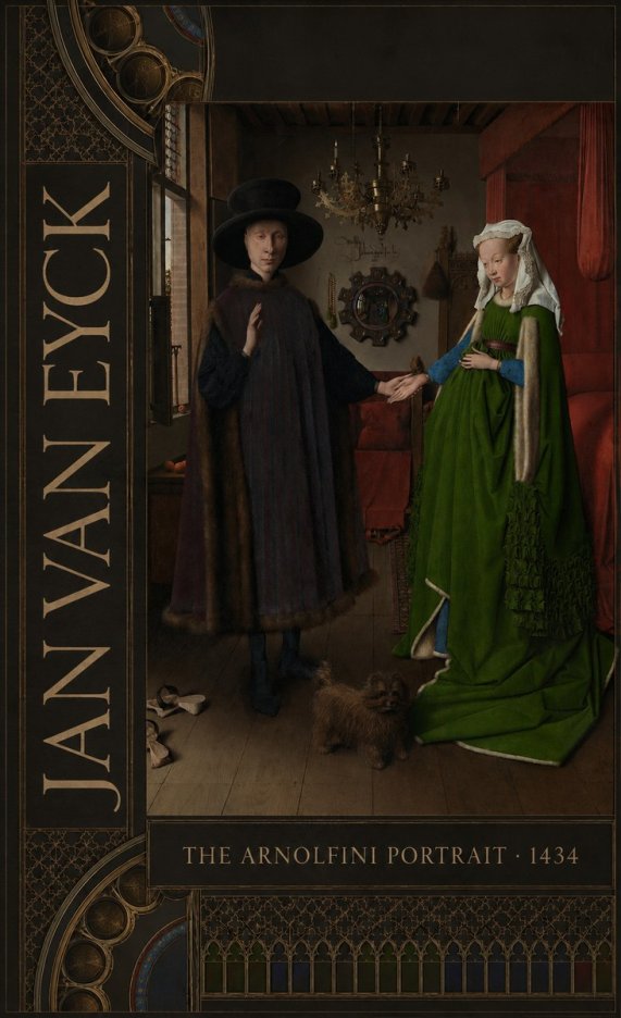 Jan van Eyck The Arnolfini Portrait I No3 - Póster