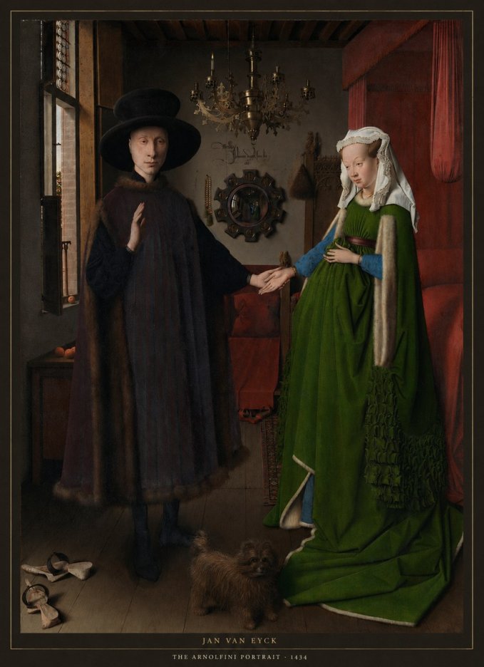Jan van Eyck The Arnolfini Portrait I No6 - Póster