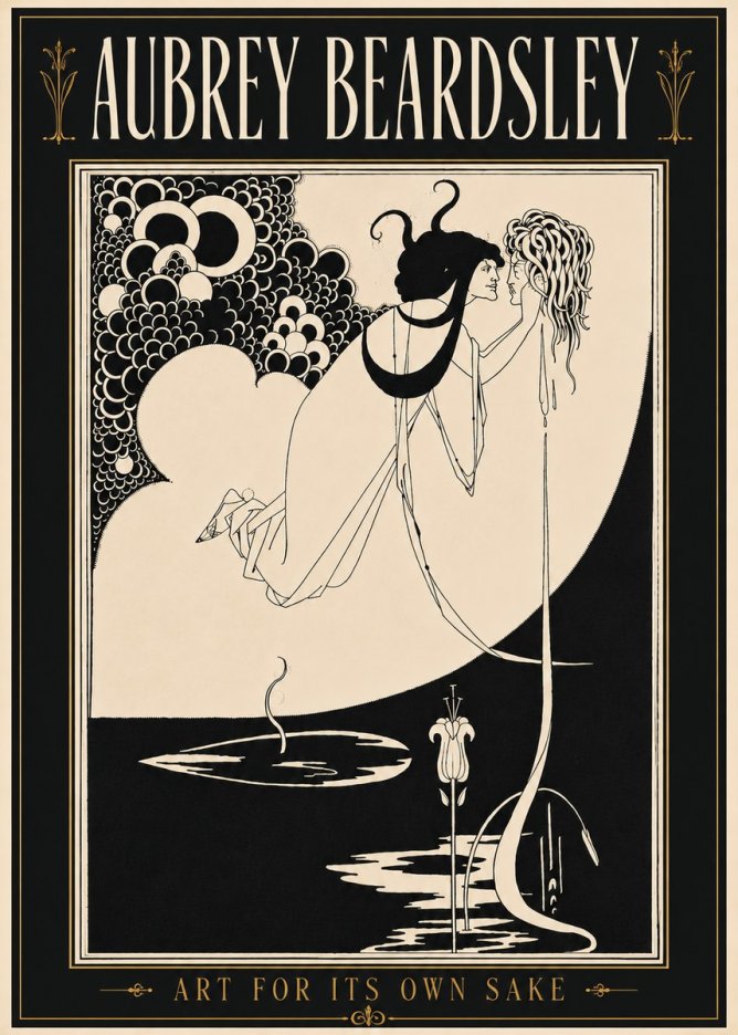 Aubrey Beardsley Art for Its Own Sake No5 - Póster
