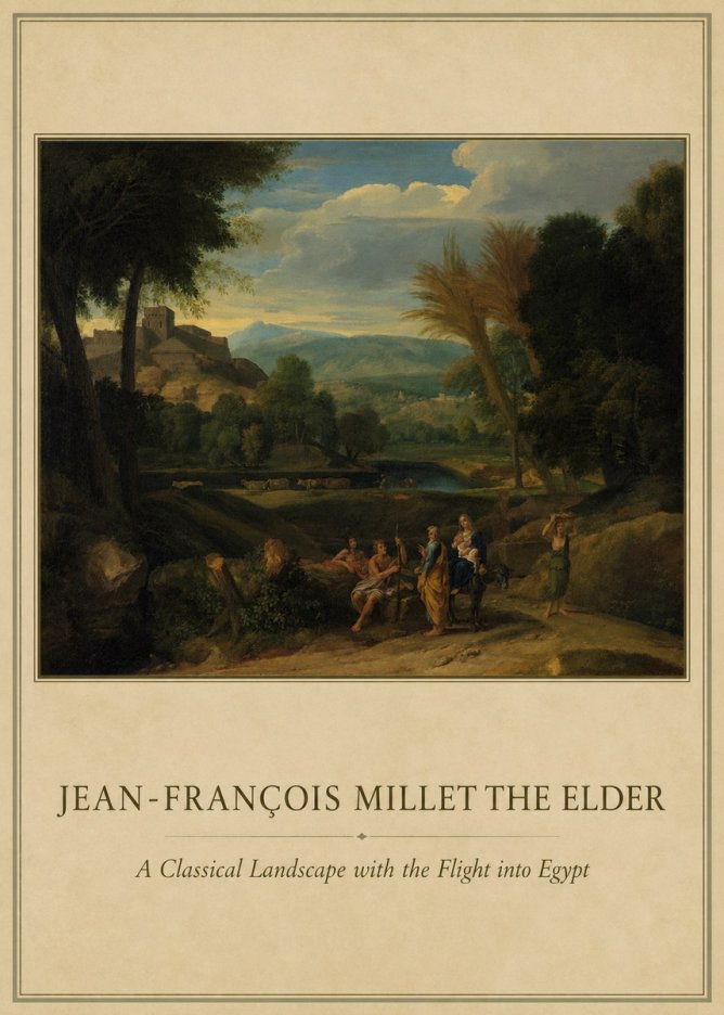 Jean-François Millet A Classical Landscape with the Flight into Egypt No1 - Póster