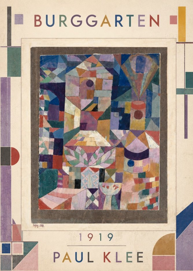 Paul Klee Burggarten No1 - Póster