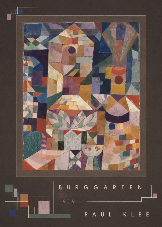 Paul Klee Burggarten No3 - Póster