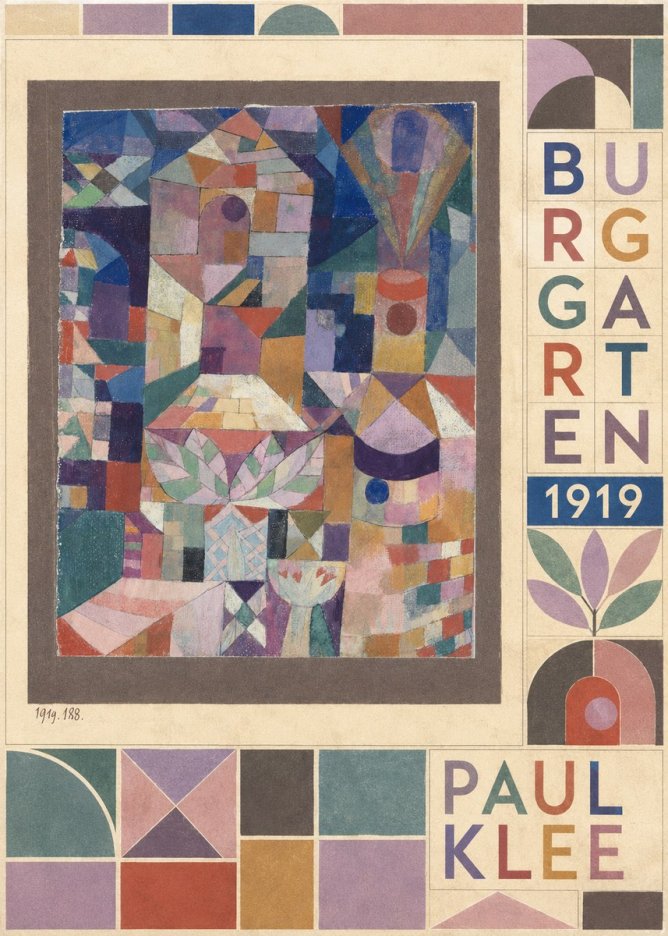 Paul Klee Burggarten No5 - Póster