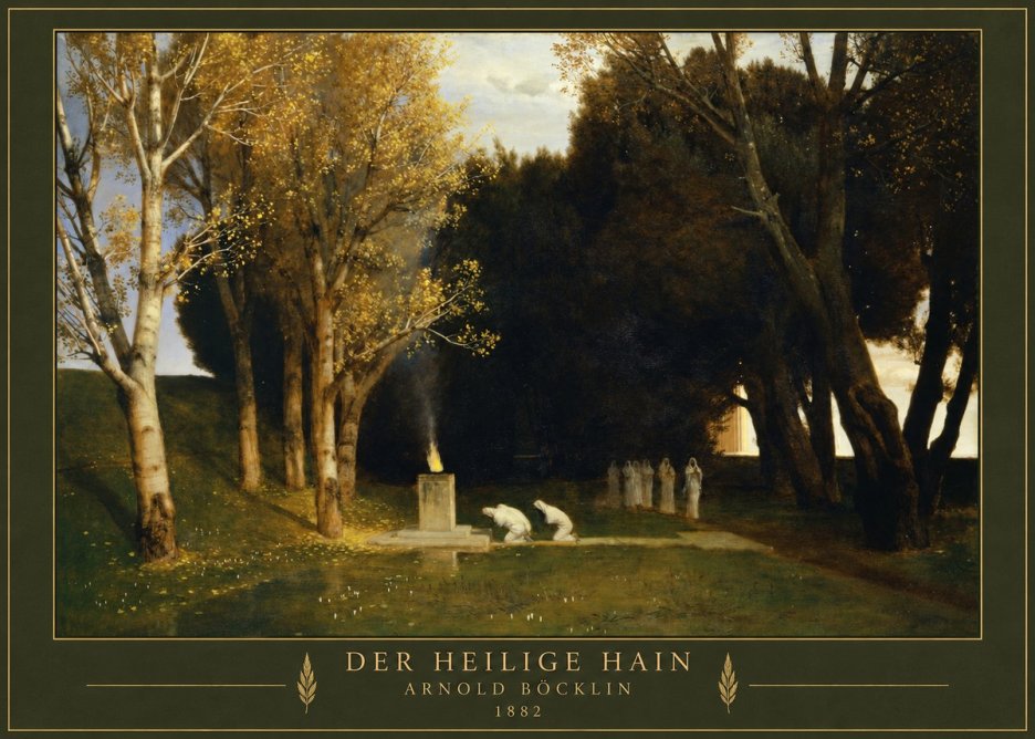 Arnold Böcklin Der Heilige Hain I No3 - Póster