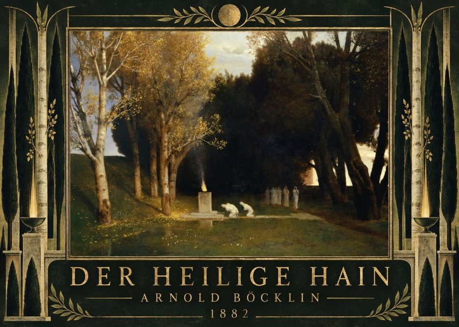 Arnold Böcklin Der Heilige Hain I No5 - Póster