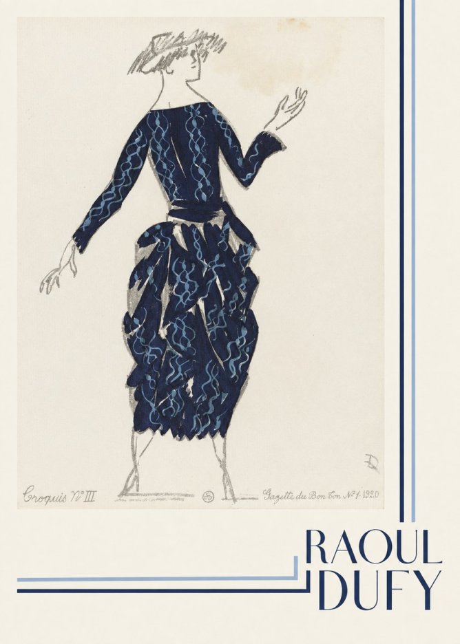 Raoul Dufy Croquis N°iii No4 - Póster