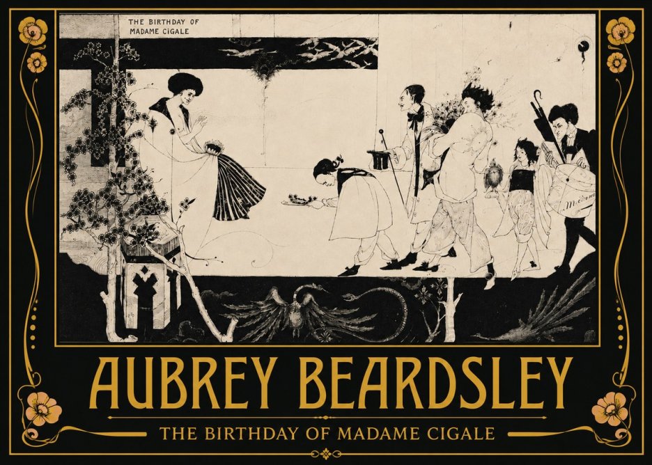 Aubrey Beardsley The Birthday of Madame Cigale No3 - Póster