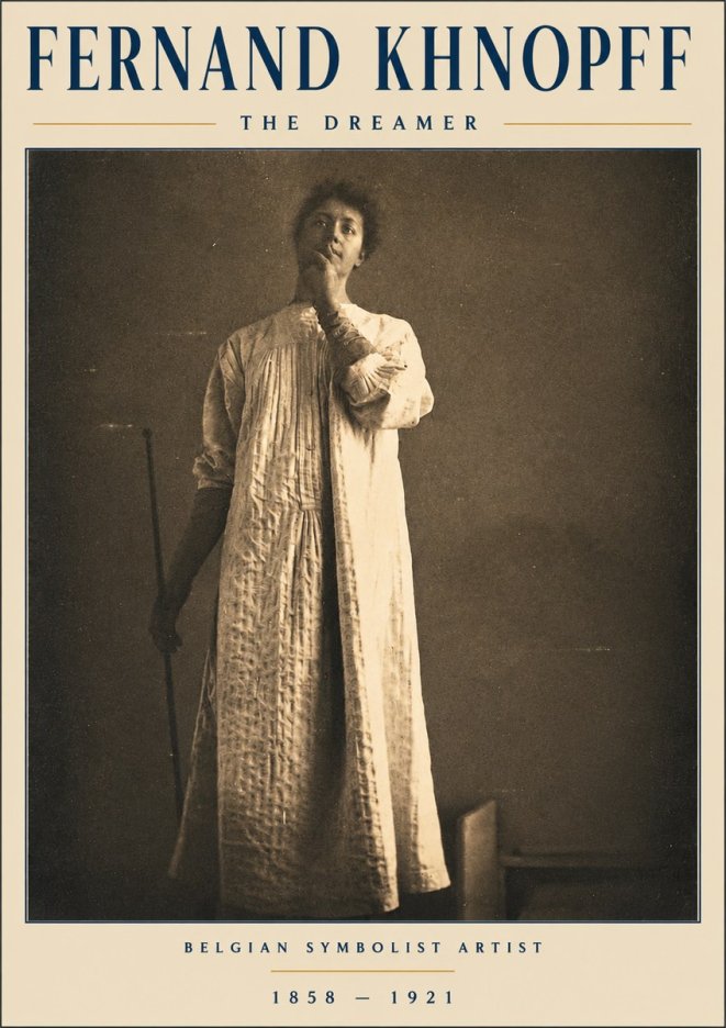 Fernand Khnopff The Dreamer No3 - Póster