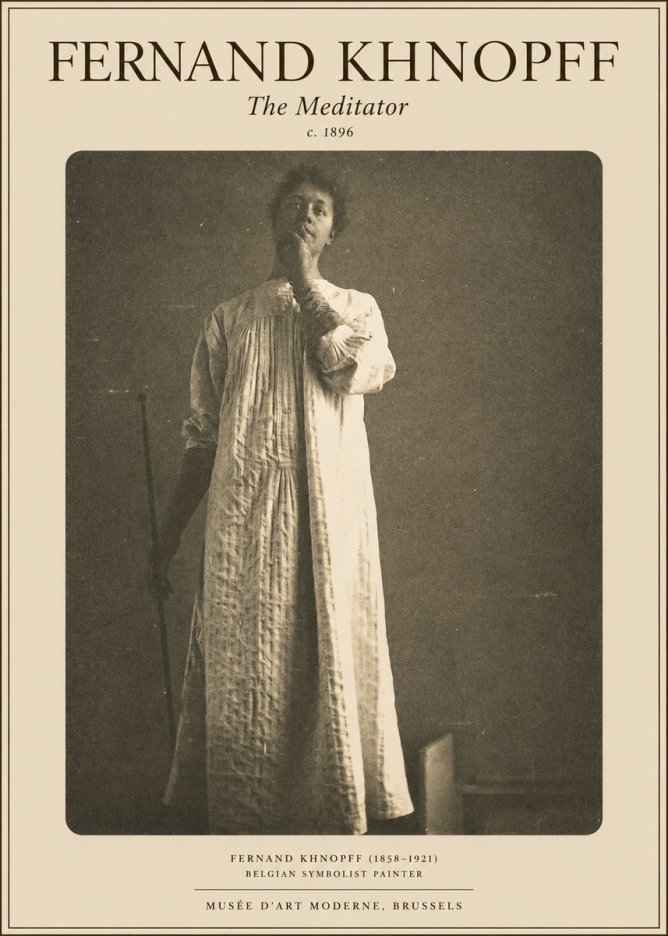 Fernand Khnopff The Dreamer No5 - Póster