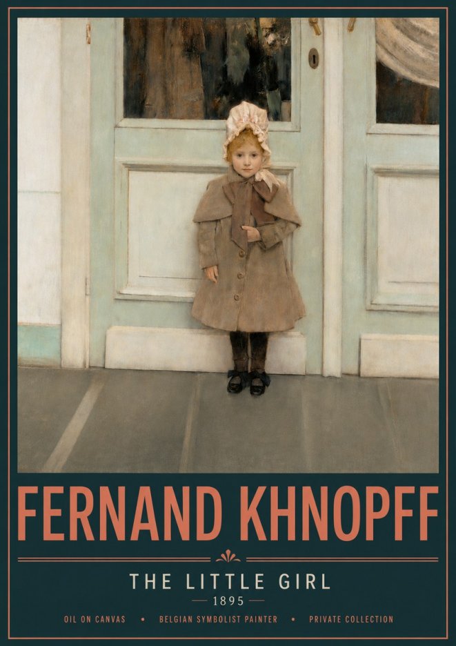 Fernand Khnopff The Little Girl No4 - Póster