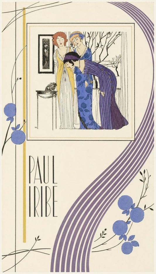 Paul Iribe Three Women and a Frog No6 - Póster