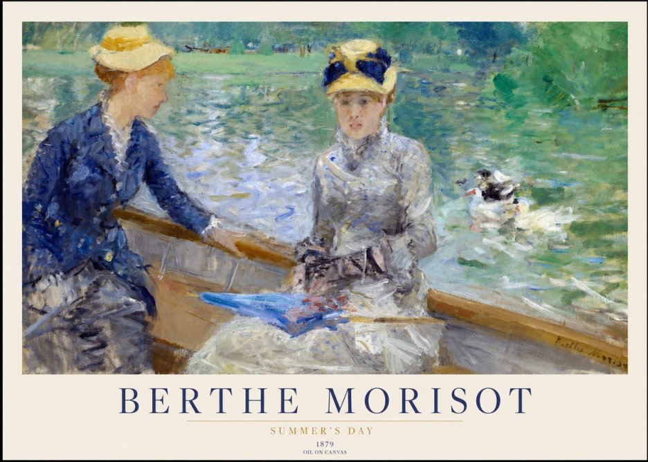 Berthe Morisot Summer's Day No1 - Póster