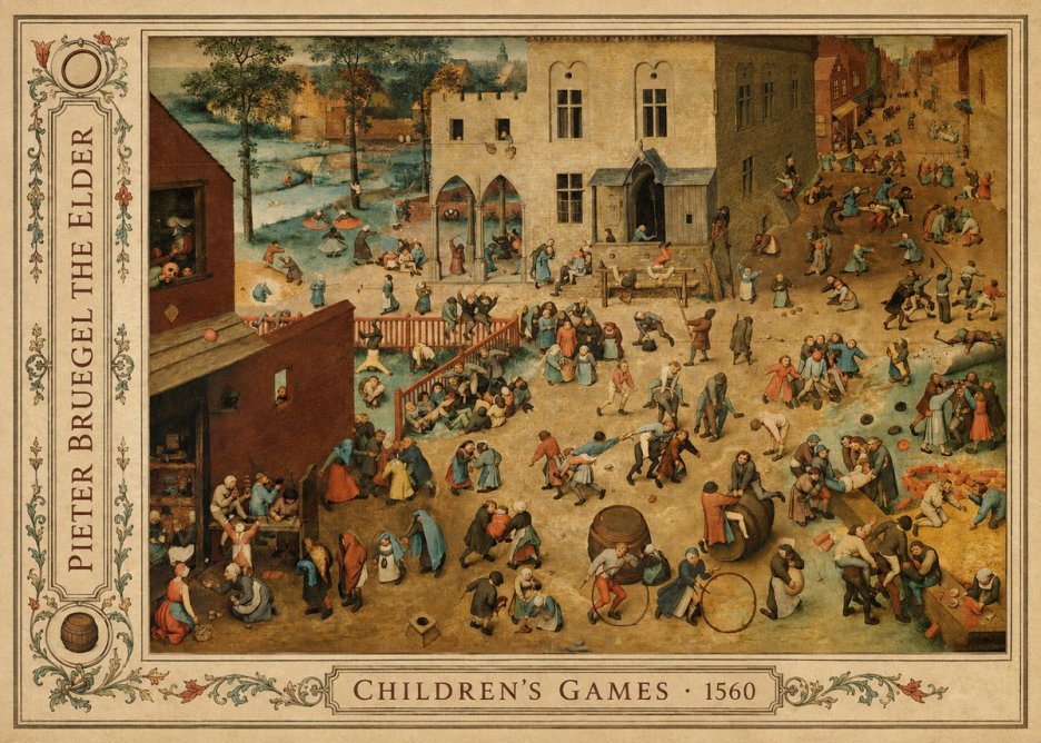 Pieter Bruegel Children's Games I No3 - Póster
