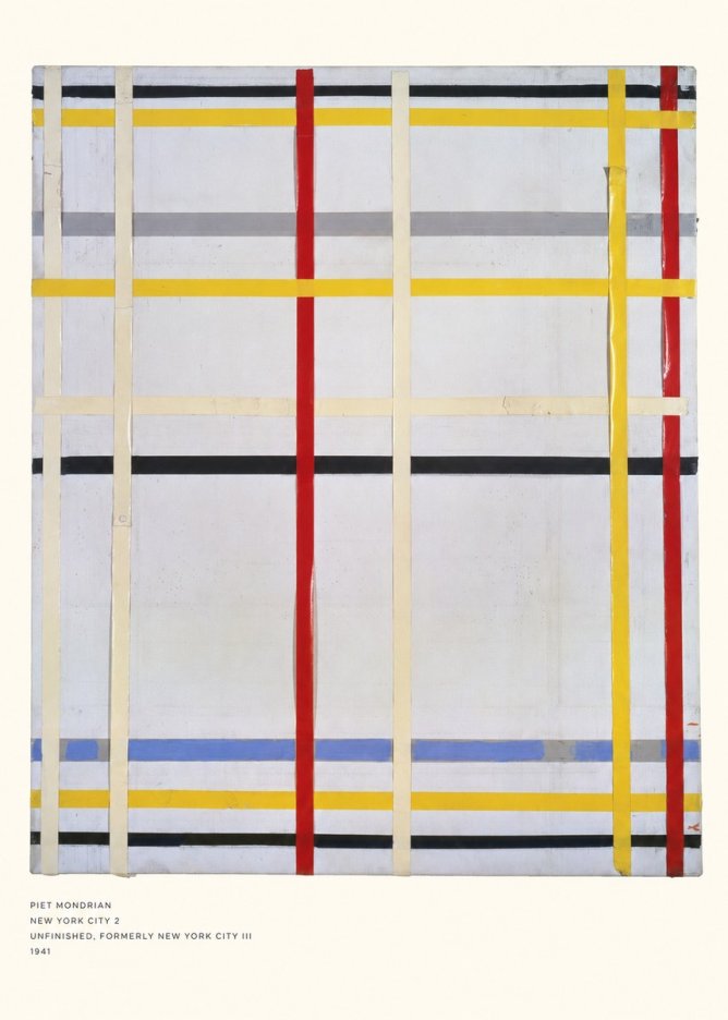 Piet Mondrian New York City 2 No5 - Póster
