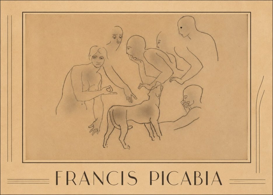 Francis Picabia Figures and Dog No1 - Póster