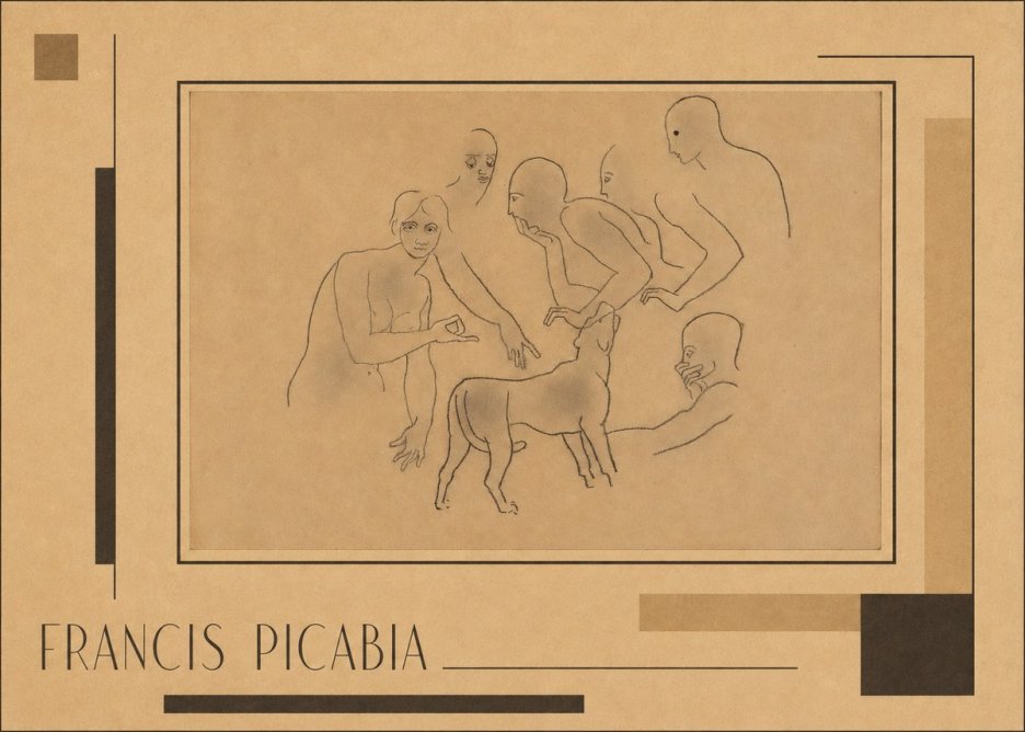Francis Picabia Figures and Dog No2 - Póster