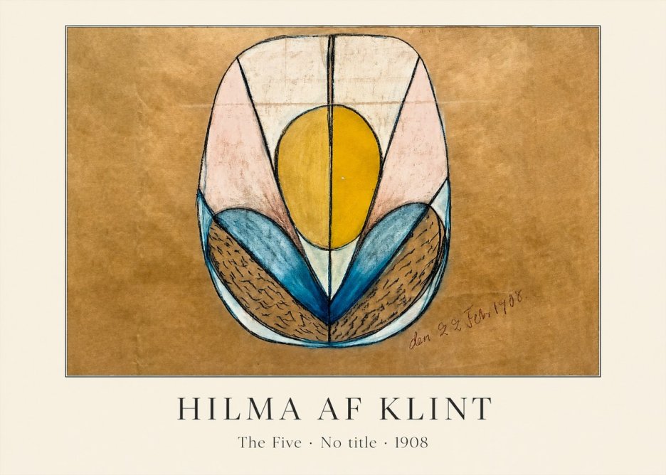 Hilma af Klint The Five - No Title No3 - Póster